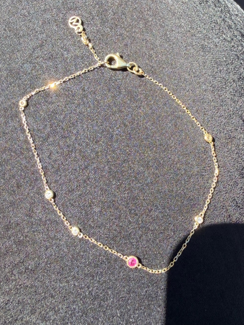 Mejuri birthstone bracelet